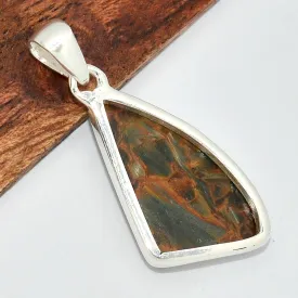 Pendentif asymétrique en Pietersite fauve - Pendentifs pierres naturelles
