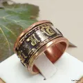Bague de méditation tibétaine cuivre laiton - Bijoux en Cuivre