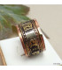 Bague de méditation tibétaine cuivre laiton Bagues tibétaines bouddhistes BTA101