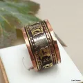 Bague de méditation tibétaine cuivre laiton - Bijoux en Cuivre