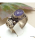 Bague tibétaine AMETHYSTE 55/62+ Bagues tibétaines bouddhistes ref 4666.12