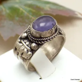 Bague tibétaine AMETHYSTE 55/62+ - Bagues tibétaines bouddhistes