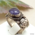 Bague tibétaine AMETHYSTE 55/62+ Bagues tibétaines bouddhistes ref 4666.12