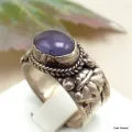 Bague tibétaine AMETHYSTE 55/62+ - Bagues tibétaines bouddhistes