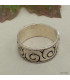 Bague pour homme mantra de Chenrezi Bagues tibétaines bouddhistes ABT14.1