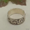 Bague tibétaine pour homme mantra de Chenrezi - Bagues tibétaines bouddhistes