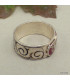Bague pour homme mantra de Chenrezi Bagues tibétaines bouddhistes ABT14.1