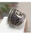 Bague tibétaine bouddhiste filigrane OM 56/62 - Bagues tibétaines bouddhistes