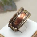 Bague tibétaine bouddhiste MANTRA DE CHENREZI 59/66 - Bagues tibétaines bouddhistes