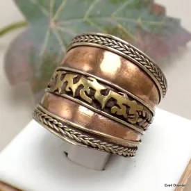 Bague tibétaine bouddhiste Mantra de Chenrezi 55/62 - Bagues tibétaines bouddhistes