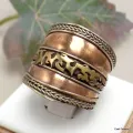 Bague tibétaine bouddhiste Mantra de Chenrezi 55/62 - Bagues tibétaines bouddhistes