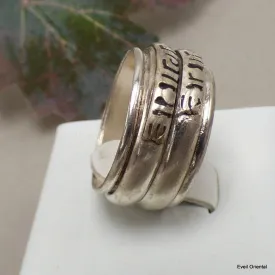 Bague tibétaine de méditation 2 anneaux taille 53 - Bagues tibétaines bouddhistes
