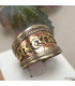 Bague aspect cuivre Mantra de Chenrezi Bagues tibétaines bouddhistes BT107