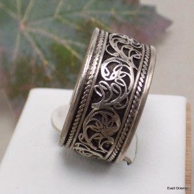 Bague tibétaine Filigrane taille 55 à 65 Bagues tibétaines bouddhistes ref 38a