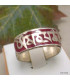 Bague pour homme mantra de Chenrezi Bagues tibétaines bouddhistes ABT14.1