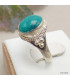 Petite bague tibétaine en Turquoise Bagues tibétaines bouddhistes REF72
