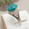 Petite bague tibétaine en Turquoise Bagues tibétaines bouddhistes REF72