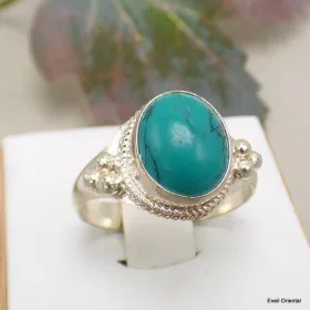 Bague tibétaine en Turquoise plusieurs tailles - Bagues tibétaines bouddhistes