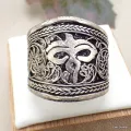 Bague tibétaine filigrane Yeux du Bouddha 56/62 - Bagues tibétaines bouddhistes