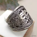 Bague tibétaine filigrane Yeux du Bouddha 56/62 - Bagues tibétaines bouddhistes