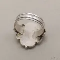 Bague tibétaine Om couleur Lapis lazuli - Bagues tibétaines bouddhistes
