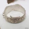 Bague tibétaine métal blanc pour homme - Bagues tibétaines bouddhistes