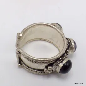 Bague tibétaine Améthyste Onyx - Bagues tibétaines bouddhistes