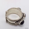 Bague tibetaine Amethyste Cornaline Bagues tibétaines bouddhistes 5097.8