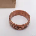 Anneau tibétain cuivre Mantra de Chenrezi - Bijoux en Cuivre
