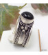 Bague tibetaine Onyx noir Bagues tibétaines bouddhistes ref 4700.10