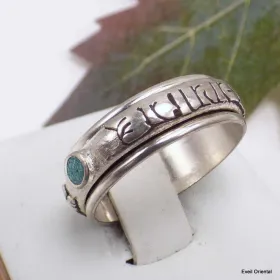 Bague tibétaine Tournante mantra bouddhiste