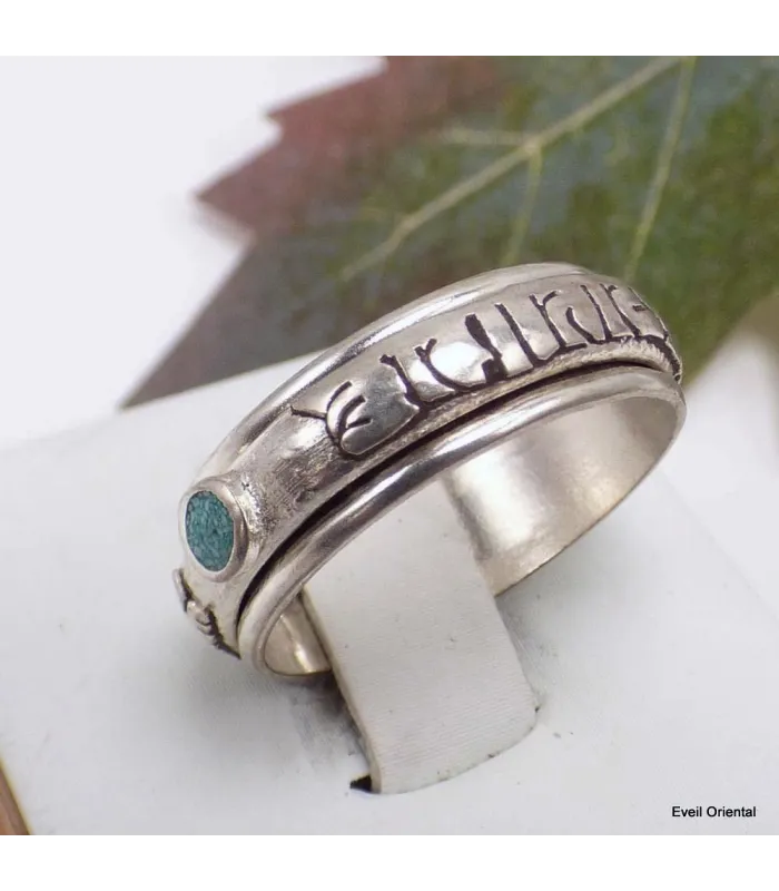 Bague tibétaine Tournante mantra bouddhiste - Bagues tibétaines bouddhistes