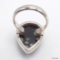 Bague goutte Obsidienne Galaxie taille 59 Bagues pierres naturelles KC123.1