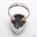 Bague goutte Obsidienne Galaxie taille 59 - Bagues pierres naturelles