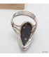 Bague goutte allongée Obsidienne Galaxie taille 60 Bagues pierres naturelles KC123.2
