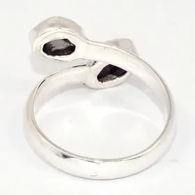 Bague Campo del Cielo 2 pierres plusieurs tailles - Bijoux en Campo Del Cielo