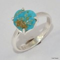 Bague Turquoise Kingman taille 59 Bijoux en Turquoise KC125