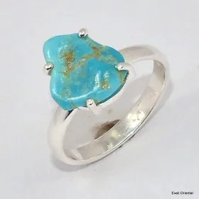 Bague Turquoise Kingman taille 54 - Bijoux en Turquoise
