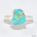 Bague Turquoise Kingman taille 55 - Bijoux en Turquoise