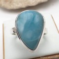 BagueLarimar AAA forme goutte taille 60 Bagues pierres naturelles KC126.1