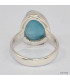 Petite bague Larimar taille 53 AAA Bagues pierres naturelles KC126.2