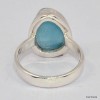 Petite bague Larimar taille 53 AAA Bagues pierres naturelles KC126.2