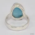 Petite bague Larimar taille 53 AAA - Bagues pierres naturelles