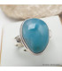 Petite bague Larimar taille 53 AAA Bagues pierres naturelles KC126.2