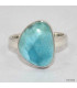 Bague authentique Larimar taille 56 Bagues pierres naturelles KC126.3