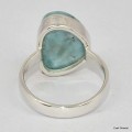 Bague authentique Larimar taille 56 Bagues pierres naturelles KC126.3
