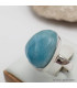 Bague authentique Larimar taille 56 Bagues pierres naturelles KC126.3