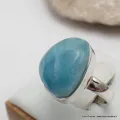 Bague authentique Larimar taille 56 - Bagues pierres naturelles