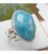 Bague Larimar asymétrique taille 59 Bagues pierres naturelles KC126.5