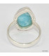 Bague Larimar asymétrique taille 59 Bagues pierres naturelles KC126.5